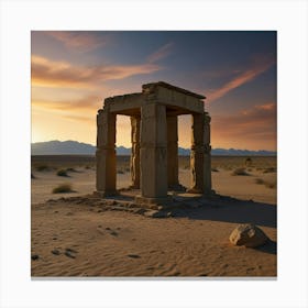 Egyptian Temple Canvas Print