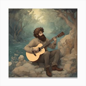 Acoustic Guitar Canvas Print