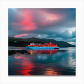 Sunset In Scotland Canvas Print