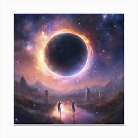 244256 A Stellar Galaxy Goodbye Party With Stars And A So Xl 1024 V1 0 Canvas Print