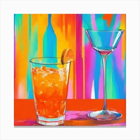 Aperol Spritz Fauvist Painting Art Print Canvas Print