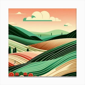 Tuscan Countryside Canvas Print