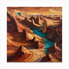 Canyons Of Arizona Canvas Print