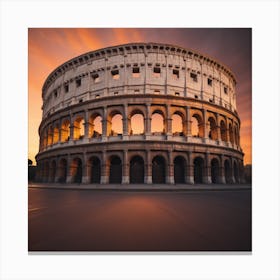 Roman Sunset Canvas Print
