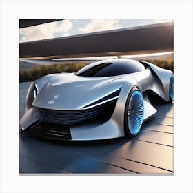 Futuristic Concept Car 4 Canvas Print