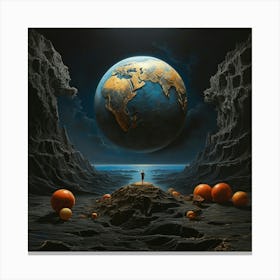 Earth And Oranges Canvas Print
