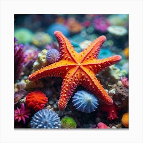 Starfish In The Sea Canvas Print