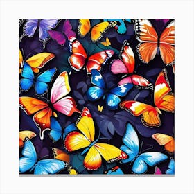 Colorful Butterflies 34 Canvas Print