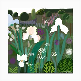 English cottage garden Canvas Print