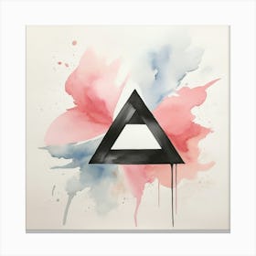 Triangle Painting Canvas Print