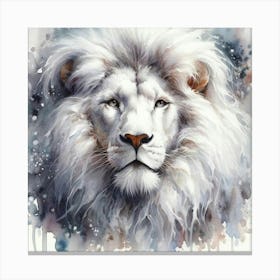 White Lion Canvas Print