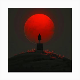 Man On A Hill Canvas Print