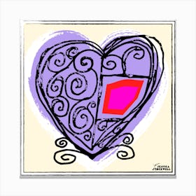 Hearts of Love The Color Purple love by Jessica Stockwell Canvas Print