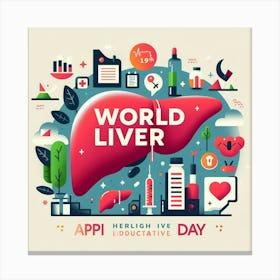 World Liver Day Canvas Print