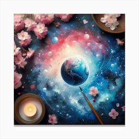 Earth In Space 1 Canvas Print