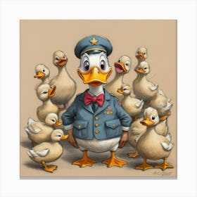 Donald Duck 17 Canvas Print