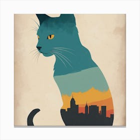 City Cat Canvas Print