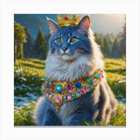 King of Cats (1) Canvas Print