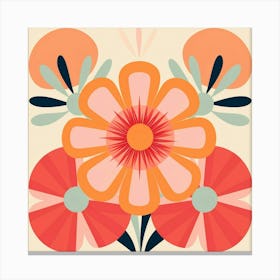 Mexican Floral Pattern 1 Canvas Print