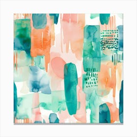 Abstract Watercolor Painting 35 Canvas Print