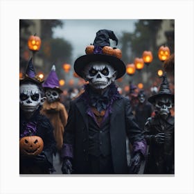 Halloween Parade Canvas Print