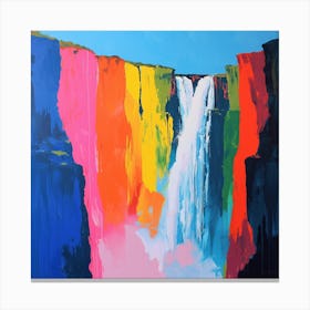 Abstract Travel Collection Victoria Falls Zambia Zimbabwe 2 Canvas Print