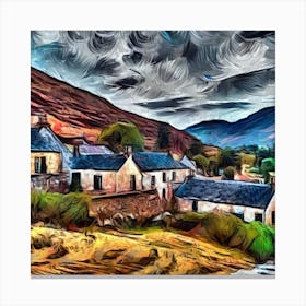 Scottish Highlands Village Series 1 Canvas Print