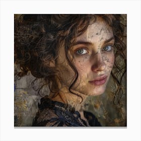 Portrait Of A Young Woman 1 Canvas Print