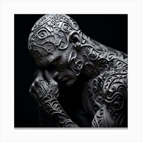 Man With A Tattoo Canvas Print