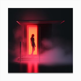 Woman Standing In A Room Canvas Print