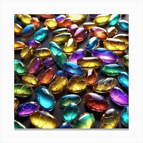 Colorful Gems 1 Canvas Print