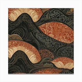 Asian Waves Canvas Print