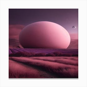 Muted Tones Of Dusty Pink And Dark Purple (1) (1) Canvas Print