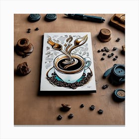 Coffee Art Print 1 Canvas Print