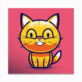 Cartoon Cat Canvas Print