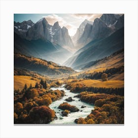 Autumn In The Mountains Canvas Print