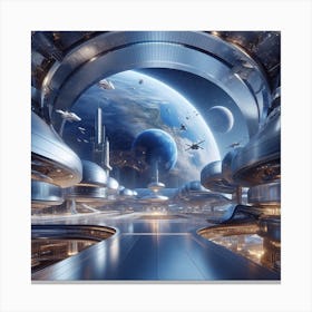 Futuristic City 150 Canvas Print