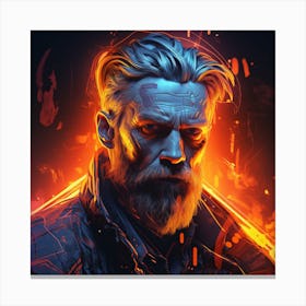 Man In Flames - Star Wars Canvas Print