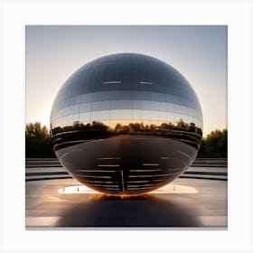 Sphere At Dusk Canvas Print