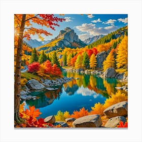 Autumn In The Mountains Canvas Print