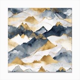 Abstract Mountains Canvas Print