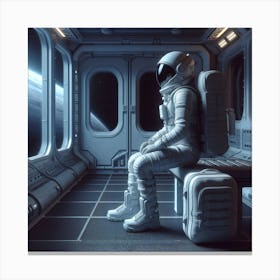 Astronaut In Space 4 Canvas Print