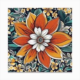 Orange Flower Canvas Print