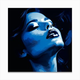 Blue Woman Canvas Print