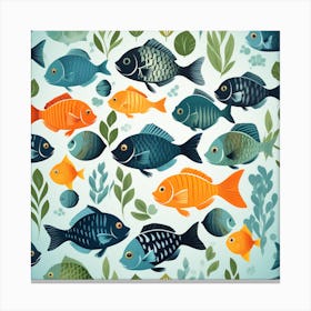 Fish pattern 4 Canvas Print