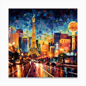 Las Vegas At Night Canvas Print