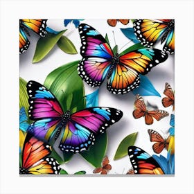 Colorful Butterflies 49 Canvas Print