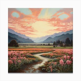 Landscape Skagit Valley In The United States Canvas Print