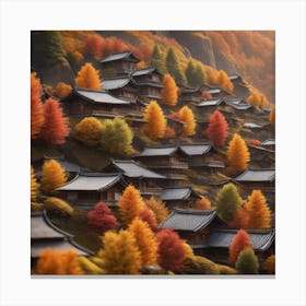 Autumn Village 70 Canvas Print