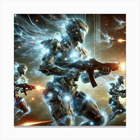 Quantum Guardians Ignis Luporum Collective Canvas Print